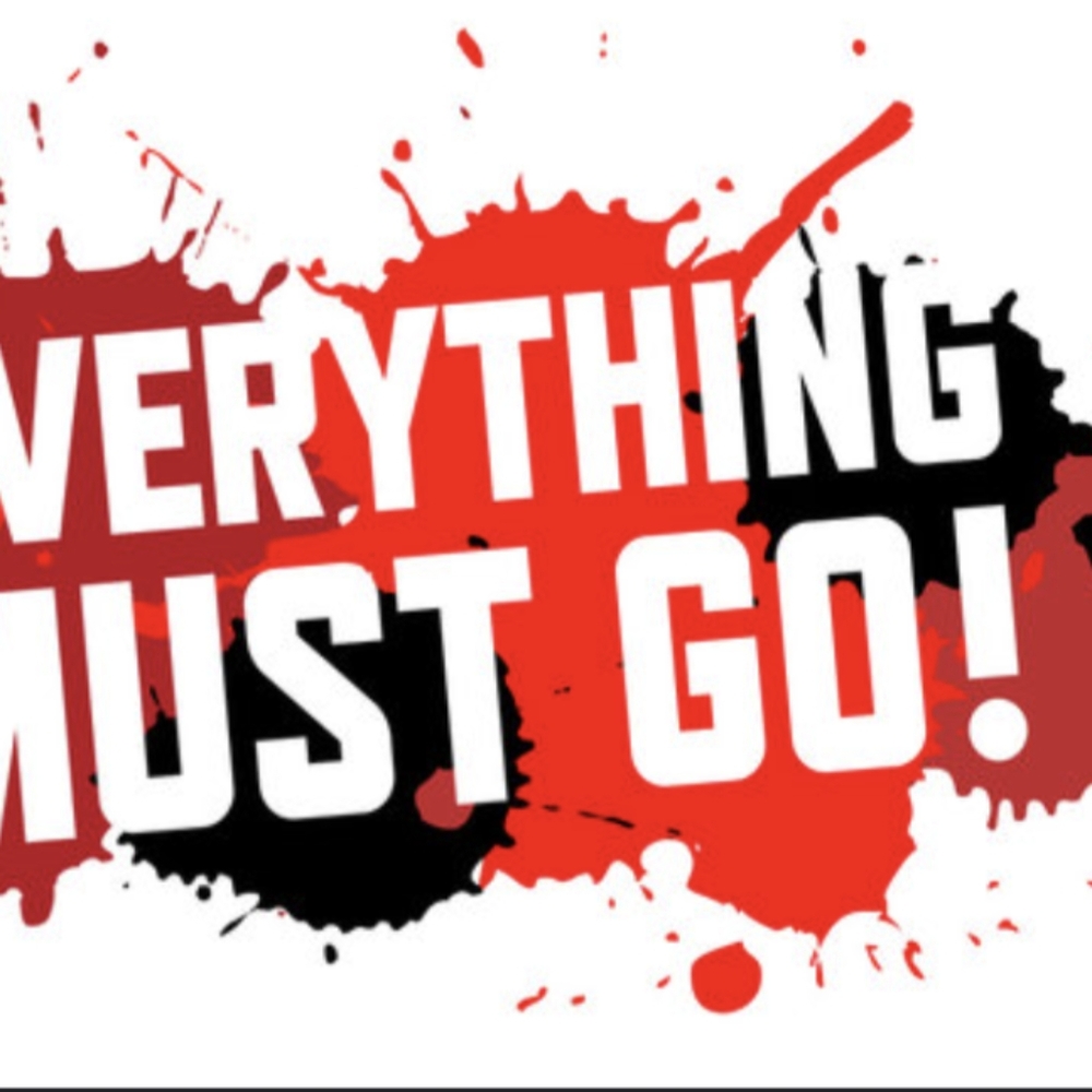 Everything must go ... summer sale